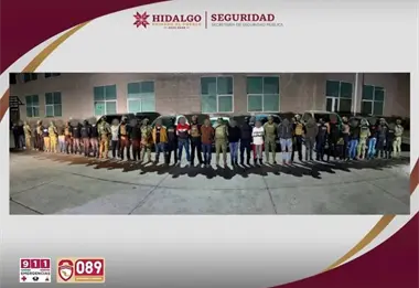 Detienen a 19 personas con armas y drogas durante cateos en Atotonilco de Tula, Hidalgo