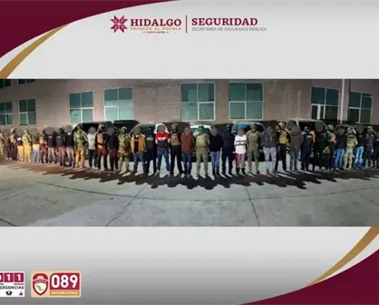 Detienen a 19 personas con armas y drogas durante cateos en Atotonilco de Tula, Hidalgo