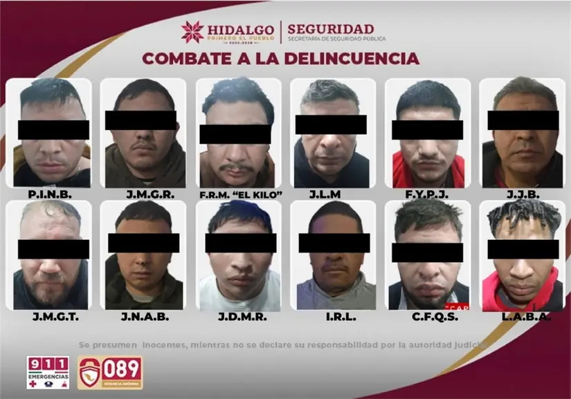 Fueron 19 los detenidos durante el operativo. Foto: Cortesía