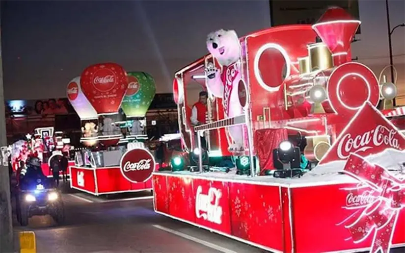 La Caravana Coca Cola estará en Acapulco el 2 de diciembre de 2025. Foto: Cortesía