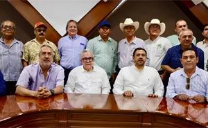Rocha Moya presenta apoyo de $400 pesos por tonelada a productores de trigo en Sinaloa