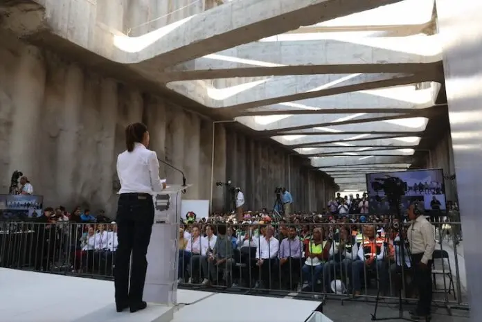 La Presidenta acudió a inaugurar la obra. Foto: Cortesía