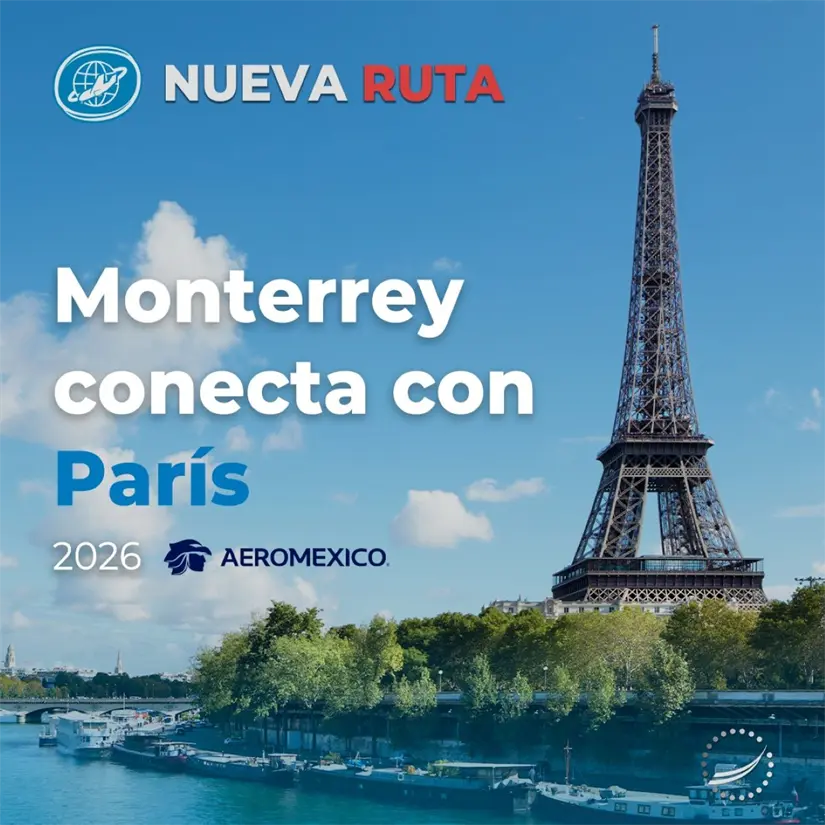 Anuncian nuevo vuelo Monterrey-París Fotoi: Cortesía