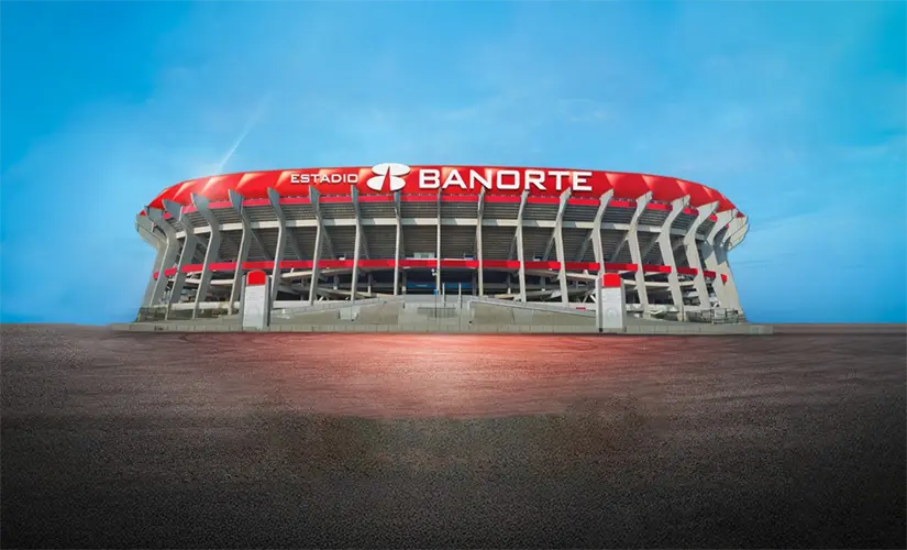 Estadio Azteca, a partir de 2025 su nombre oficial será Estadio Banorte. Foto: cortesía.