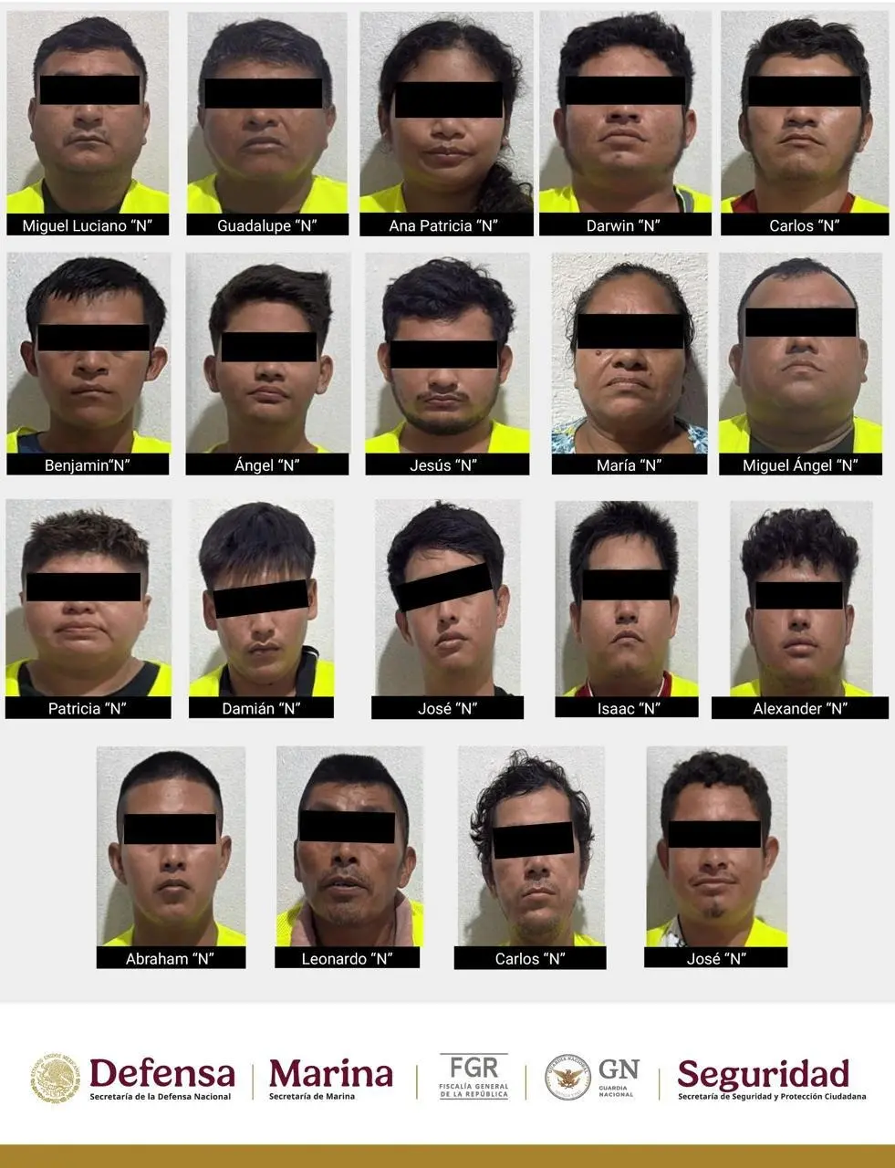 Personas detenidas junto al Toto