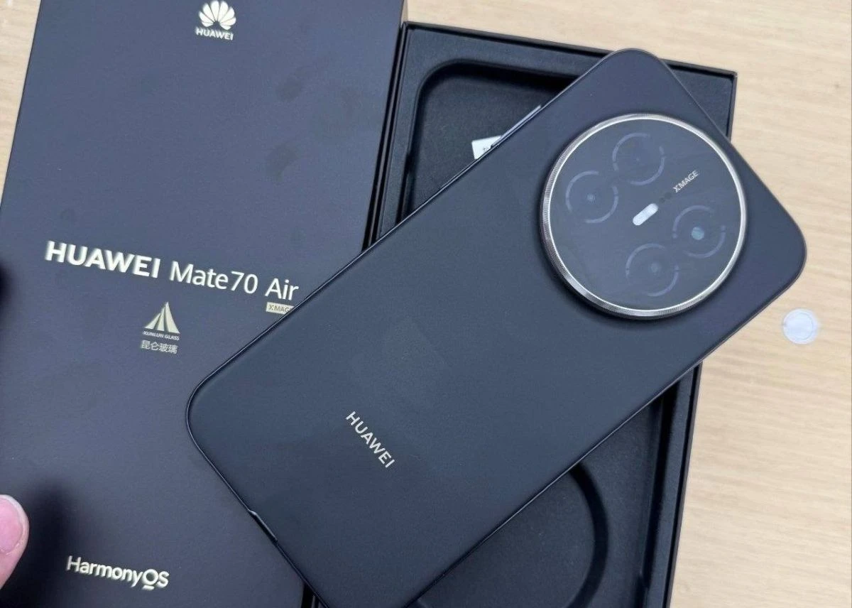 Huawei Mate 70 Air con memoria de almacenamiento de hasta 512 GB. Foto: Cortesía