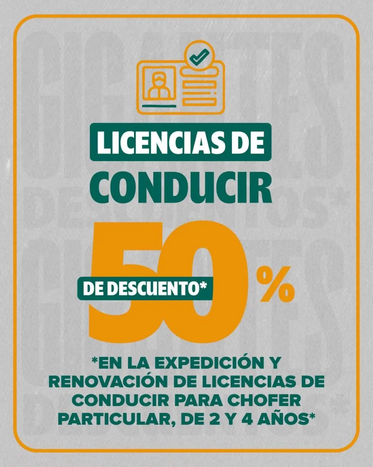 50% de descuento en licencias de conducir en Coahuila. Foto: Cortesía