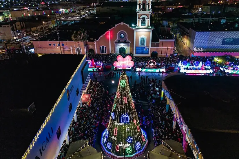 Es probable que el recorrido de la Caravana Coca Cola 2025 en Mexicali sea igual al del año pasado. Foto: Cortesía.  