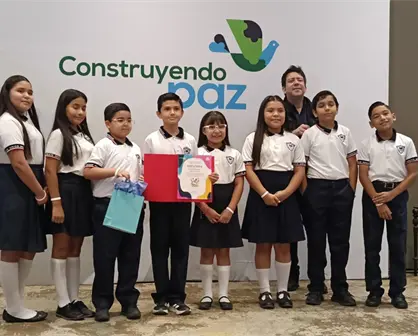 "Paz a pasitos": niños de Culiacán demuestran que construir un mejor futuro empieza desde la escuela