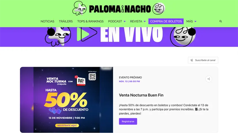 Regístrate y aprovecha los descuentos y promociones de Cinépolis. Foto: cortesía.