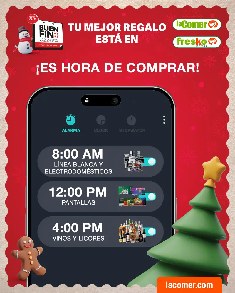 Aprovecha las promociones del Buen Fin en La Comer. Foto: Cortesía.