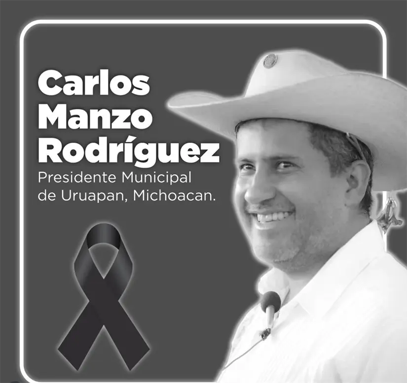 Alcalde de Uruapan, Carlos Alberto Manzo Rodríguez. Foto: cortesía.