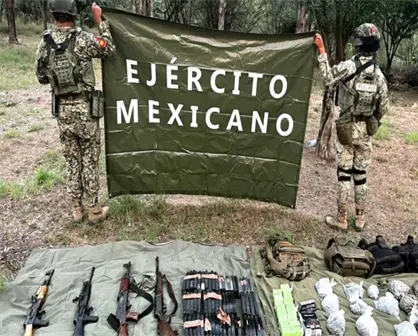 Desmantelan campamentos clandestinos en Elota: había un fuerte arsenal y miles de plantas de marihuana