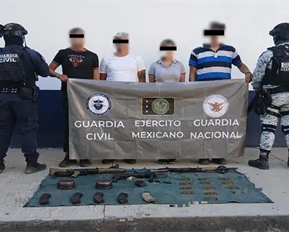 Plan Michoacán por la Paz. Detienen a cuatro personas y aseguran más de 200 cartuchos en Michoacán