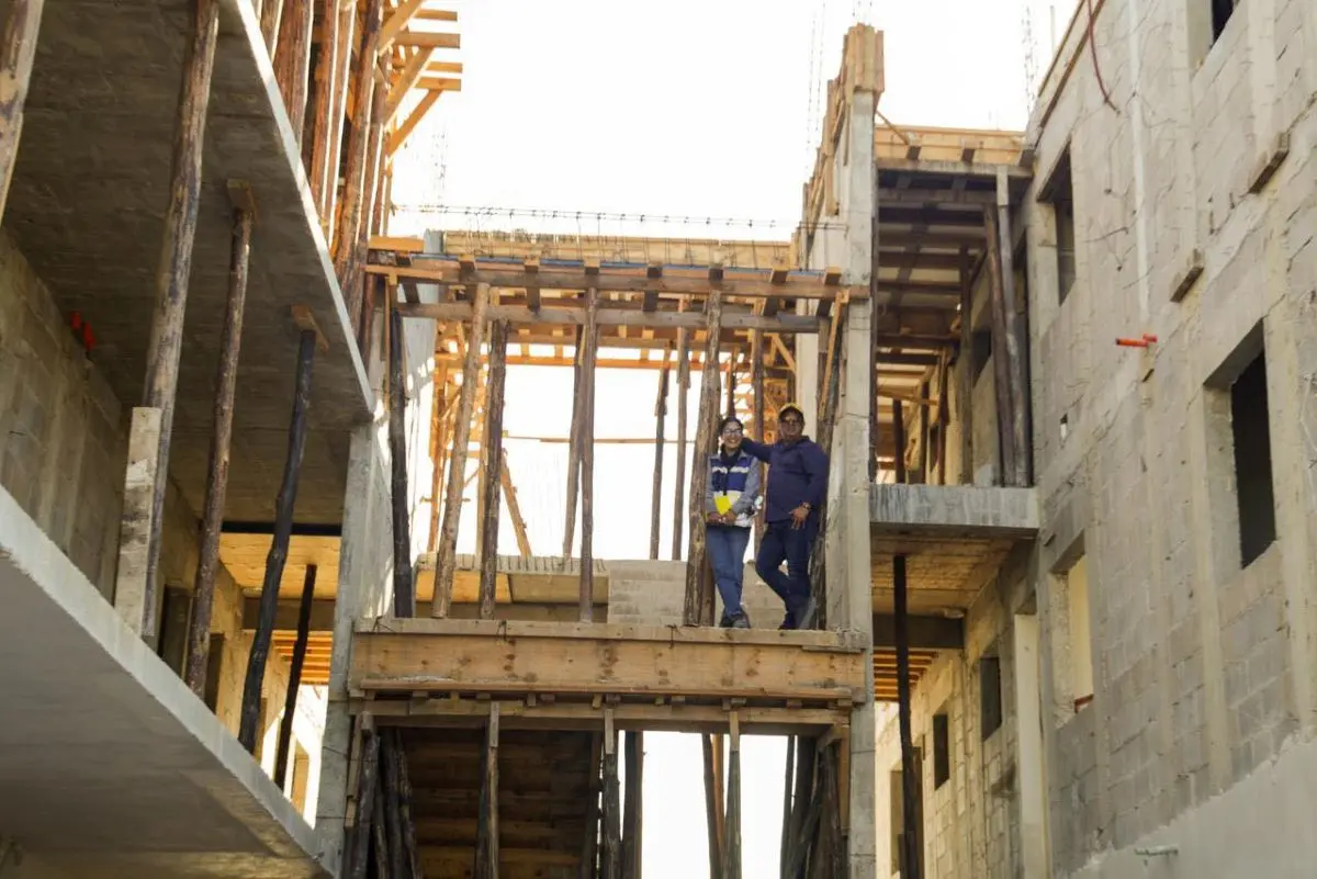 Avanza la construcción de las Viviendas del Bienestar en Sinaloa. Foto: Cortesía