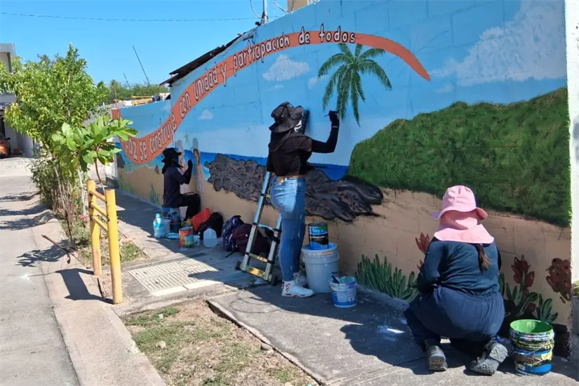 Arte, participación vecinal y recuperación de espacios en un proyecto ejemplar realizado por niñas, niños, adolescentes e integrantes de colectivos.