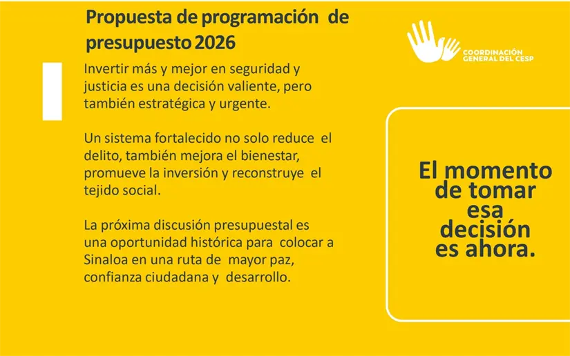 Es momento de dar un salto histórico subiendo el presupuesto en seguridad. Imagen: CESP