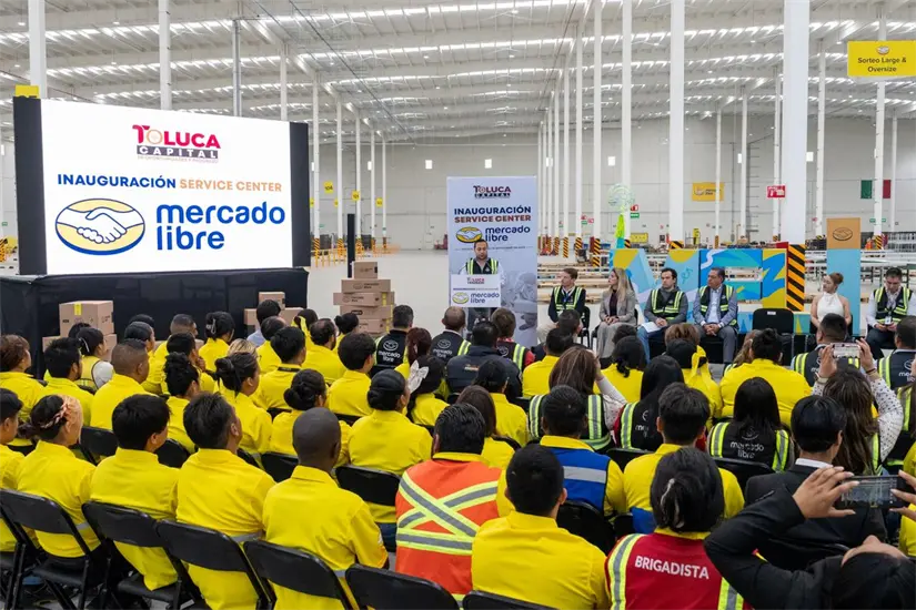 Genera empleos el centro de operaciones de Mercado Libre en Toluca. Foto: Cortesía