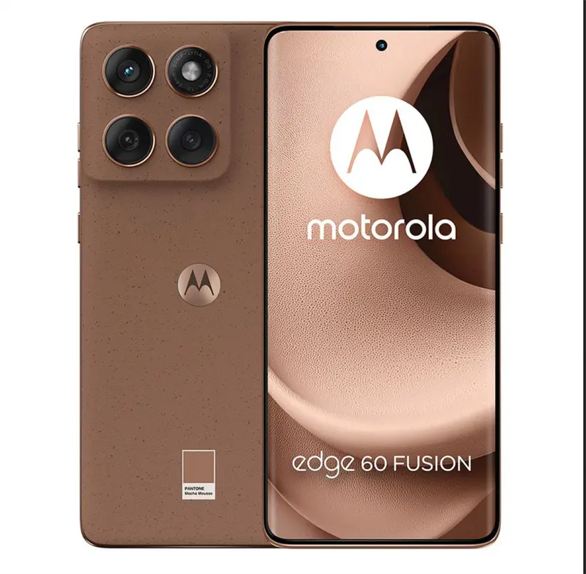 Motorola Edge 60 Fusion con pantalla curva y diseño elegante. Foto: Cortesía