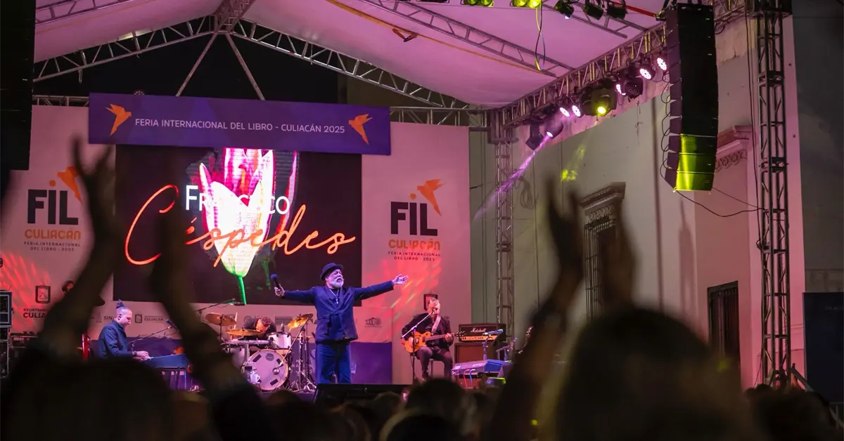 Francisco Céspedes llena de magia y nostalgia la última noche de la FIL Culiacán 2025