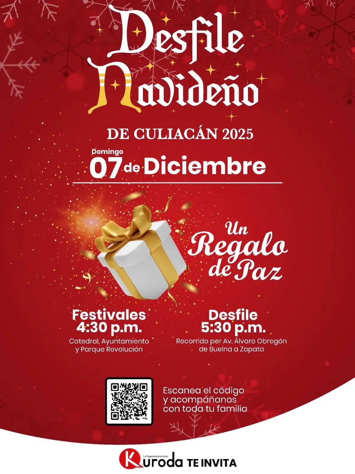 Ya hay fecha para el Desfile Navideño Kuroda 2025, será el domingo 7 de diciembre. Foto: Cortesía.