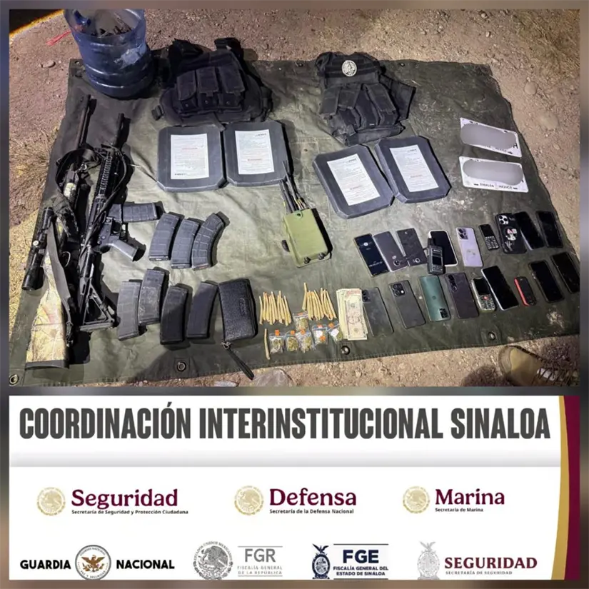 Culiacán liberan a 20 personas y aseguran armas durante operativo conjunto