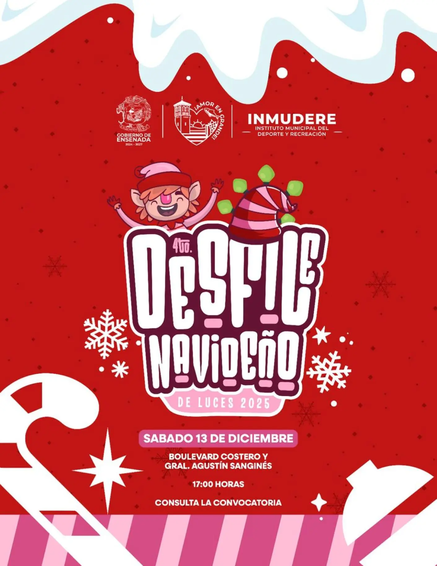  Desfile Navideño de Luces 2025 en Ensenada. Foto: Cortesía