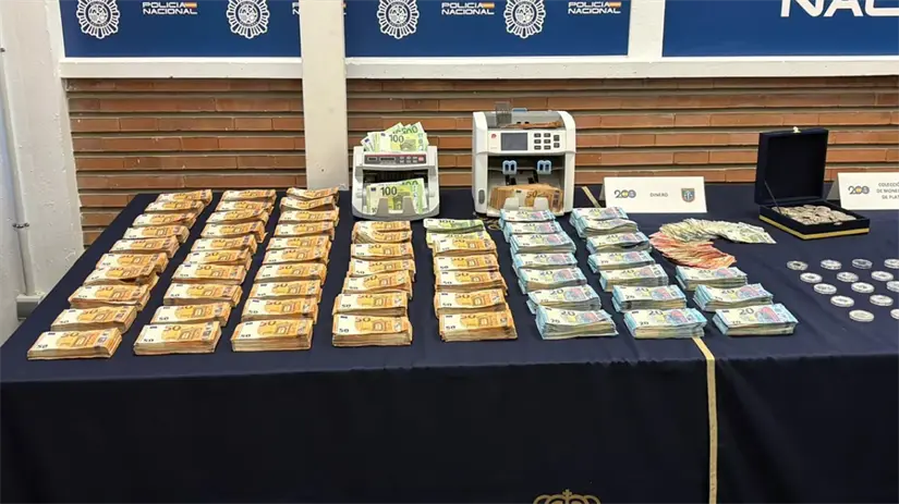 Incautan 275 mil euros y Criptomonedas con valor de 15 mil dólares. Foto: cortesía.