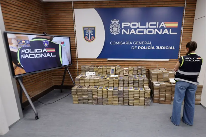 Con el operativo Oyamel, España incauta droga y detiene a 20 personas. Foto: cortesía.