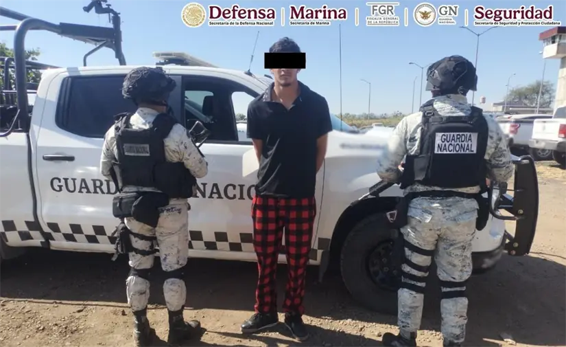 Uno de los 12 detenidos durante el fin de semana en Michoacán. Foto: SSPC