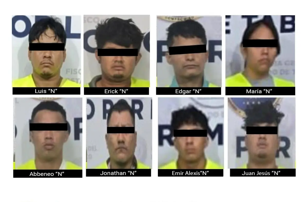 El Gabinete de Seguridad reportó la detención de 8 personas en los municipios de Macuspana y Jalpa. Foto: SSPC