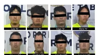 Detienen a 8 personas con armas y droga durante operativos en Tabasco