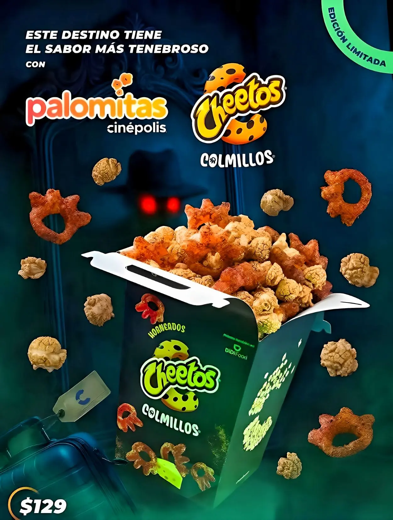 Palomitas Cheetos Colmillo. Foto: Cortesía