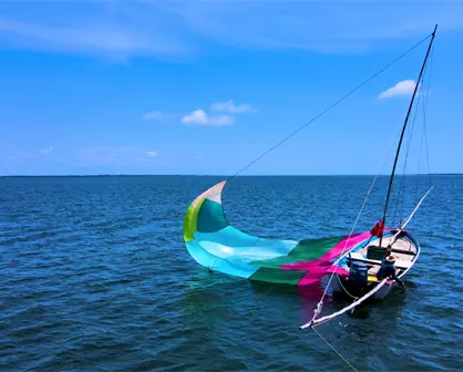 Redes suriperas para la pesca de camarón, una tecnología sustentable que distingue a Sinaloa en el mundo