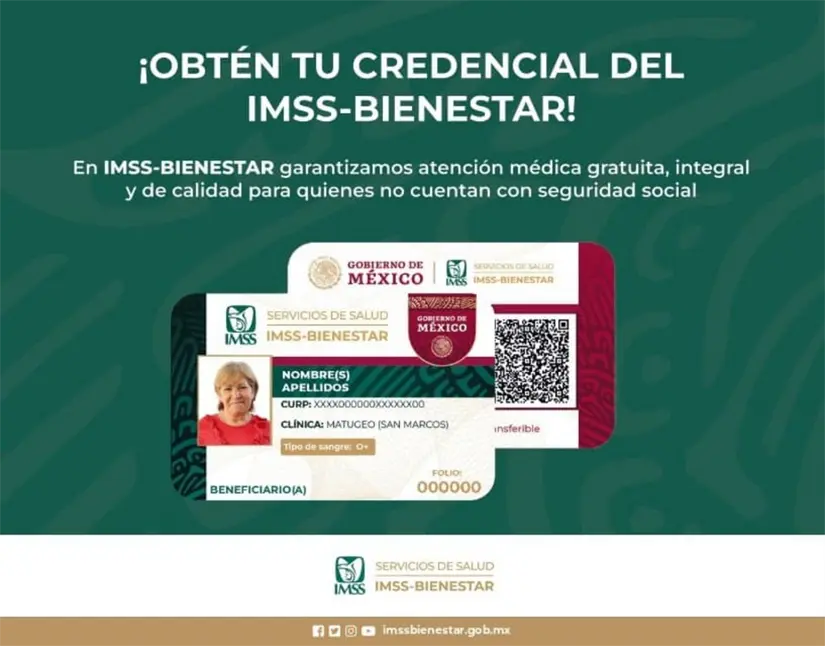 Con tu credencial puedes confirmar tu afiliación al IMSS-Bienestar. Imagen: Cortesía