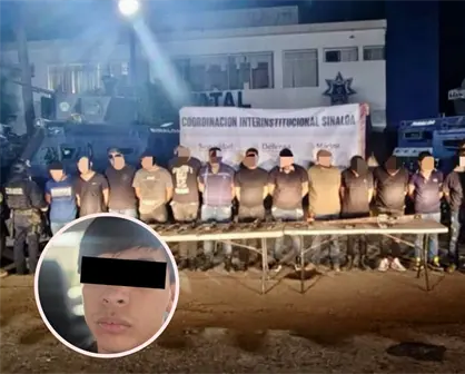 Golpe al crimen en Sinaloa: cae el L12 en Culiacán y detienen a 14 con armas en Navolato