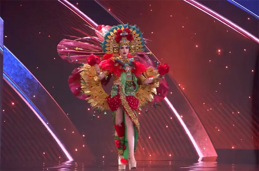 Este traje fue totalmente artesanal. Foto: Cortesía