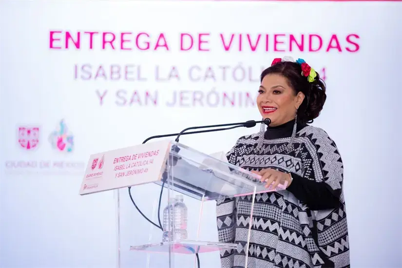 Clara Brugada da a conocer algunos detalles acerca del nuevo subsidio para la renta en CDMX. Foto: Cortesía.