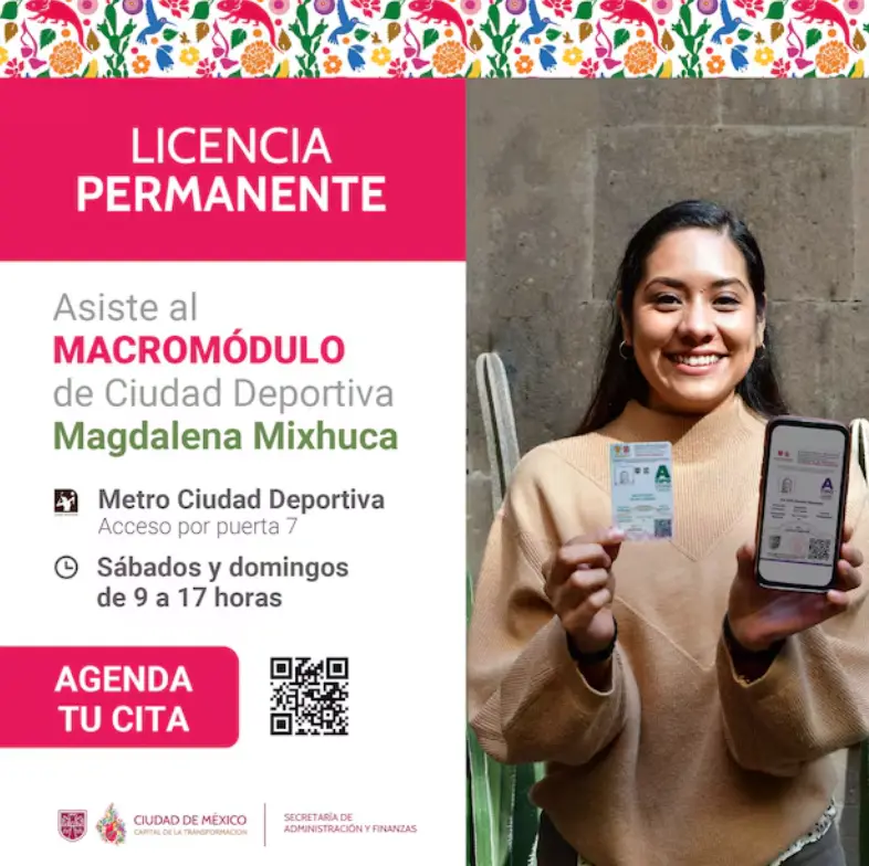 Conoce la ubicación de los módulos para tramitar la licencia permanente en fin de semana en CDMX. Foto: cortesía.