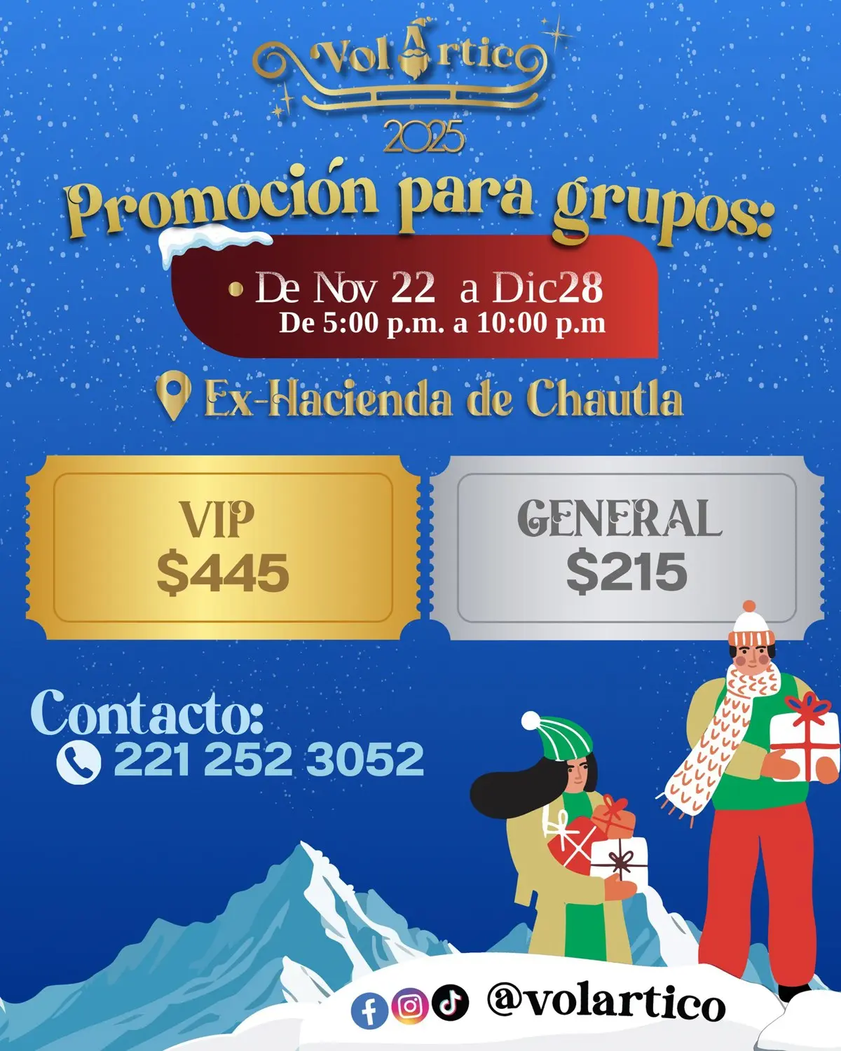 Volártico tiene precios especiales para grupo, conoce más sobre estos. Foto: Cortesía.