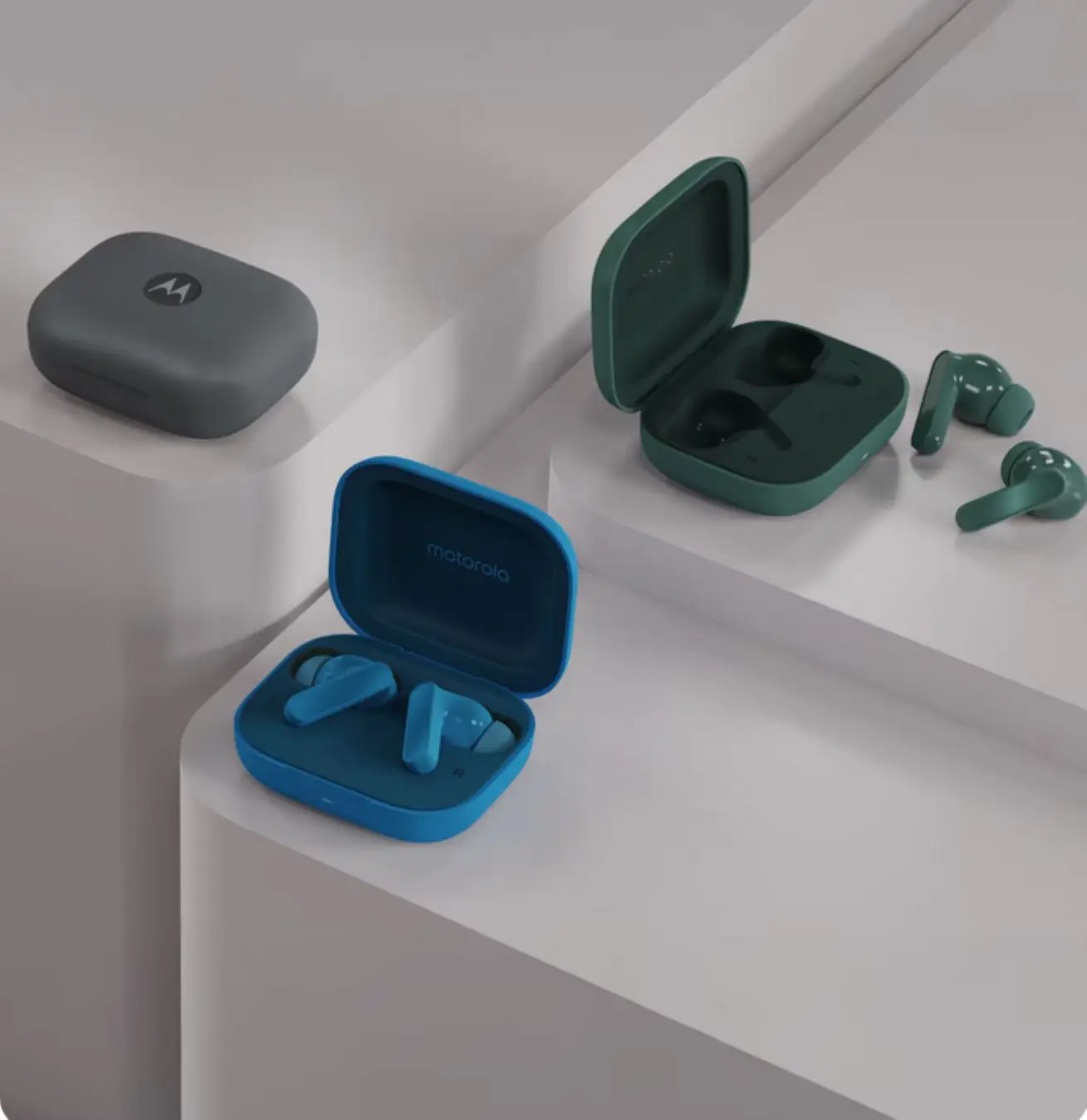 Auriculares Moto Buds Bass traen cancelación de ruido. Foto: Cortesía