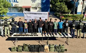 Operativo en Portalegre deja 10 detenidos y decomiso de arsenal en Culiacán