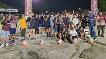 La niñez en el fraccionamiento Mezquitillo en Culiacán viven una jornada llena de deporte, alegría y valores