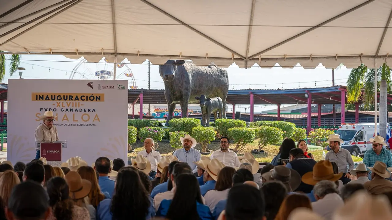 Expo Ganadera Sinaloa 2025 abre sus puertas con actividades familiares y exhibición de razas.