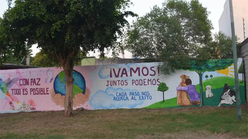 Vamos Pintando y Parques Alegres promueven la construcción de paz a través del arte comunitario en Culiacán. Foto: Juan Madrigal