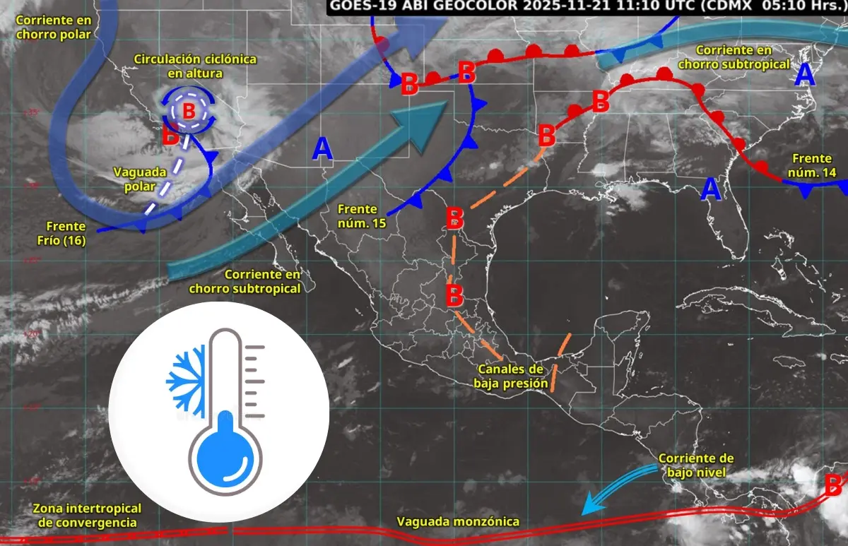 La tormenta invernal estará recorriendo el norte del país durante el fin de semana.