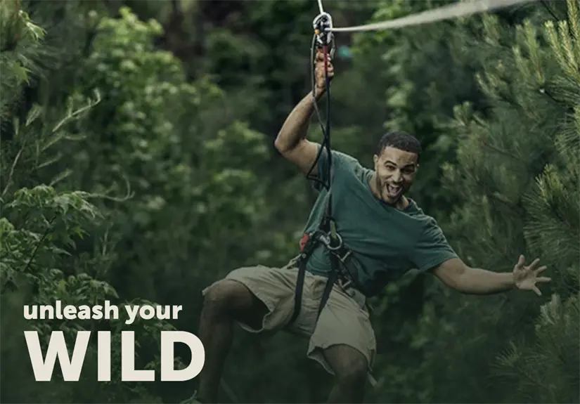 Go Ape, parques de aventuras en los árboles. Fuente: https://www.goape.com/