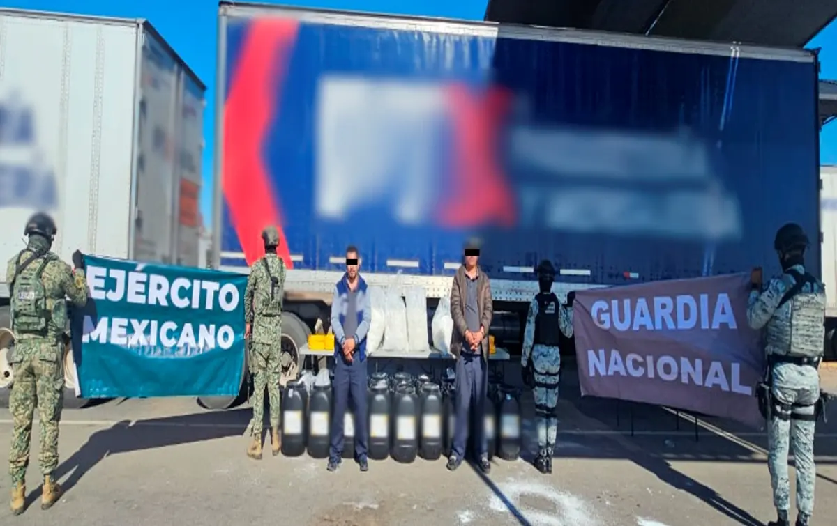 Dos personas fueron detenidas tras el hallazgo. Foto: SSPC