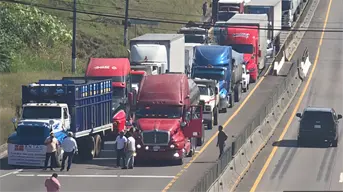Carreteras de Hidalgo afectadas por megabloqueo de transportistas