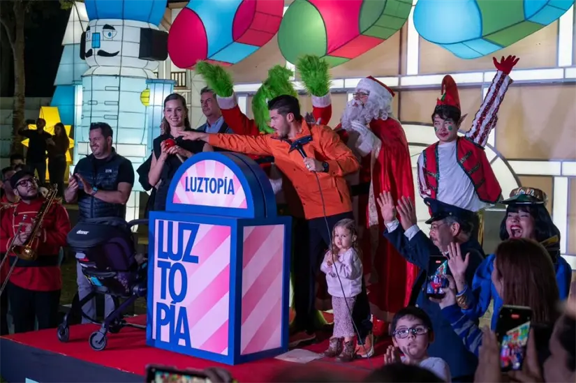 Luztopía 2025 es con el tema, Expreso Polo Norte. Foto: Cortesía
